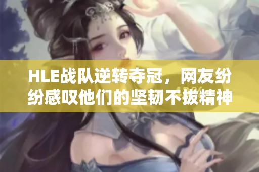 HLE战队逆转夺冠，网友纷纷感叹他们的坚韧不拔精神