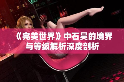 《完美世界》中石昊的境界与等级解析深度剖析
