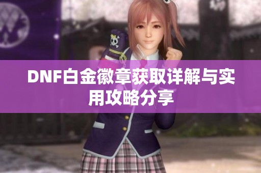 DNF白金徽章获取详解与实用攻略分享