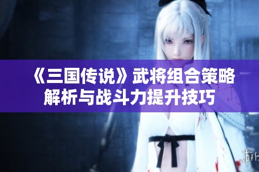《三国传说》武将组合策略解析与战斗力提升技巧