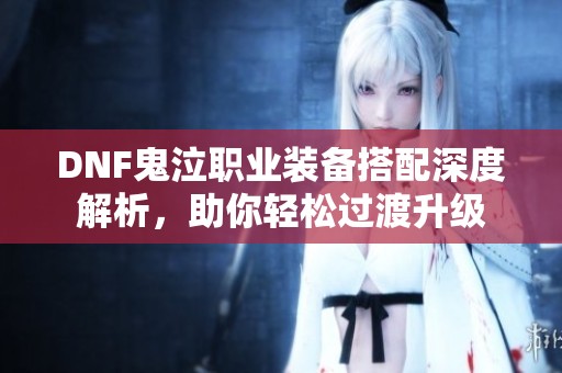 DNF鬼泣职业装备搭配深度解析，助你轻松过渡升级