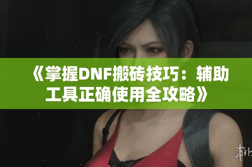 《掌握DNF搬砖技巧：辅助工具正确使用全攻略》
