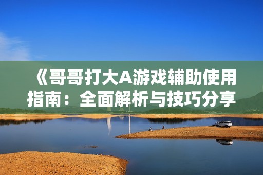 《哥哥打大A游戏辅助使用指南：全面解析与技巧分享》