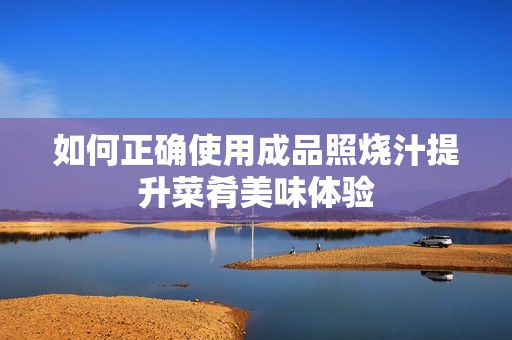 如何正确使用成品照烧汁提升菜肴美味体验