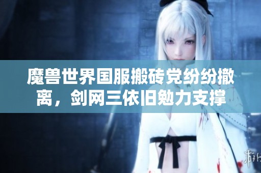 魔兽世界国服搬砖党纷纷撤离，剑网三依旧勉力支撑