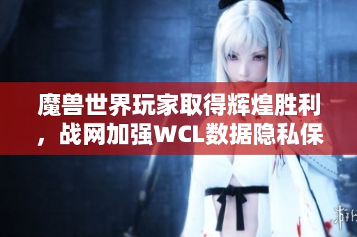 魔兽世界玩家取得辉煌胜利，战网加强WCL数据隐私保护措施