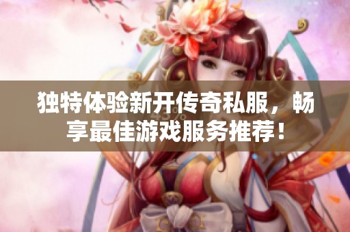 独特体验新开传奇私服，畅享最佳游戏服务推荐！