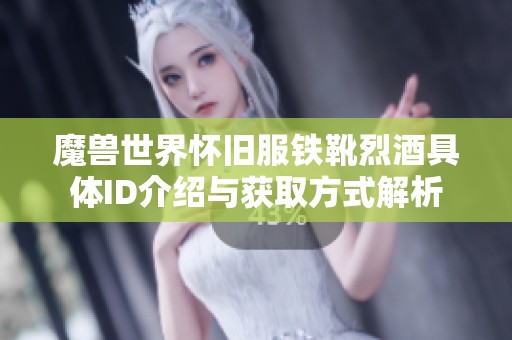 魔兽世界怀旧服铁靴烈酒具体ID介绍与获取方式解析