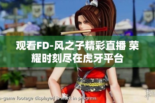 观看FD-风之子精彩直播 荣耀时刻尽在虎牙平台