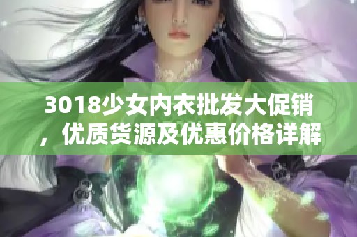 3018少女内衣批发大促销，优质货源及优惠价格详解