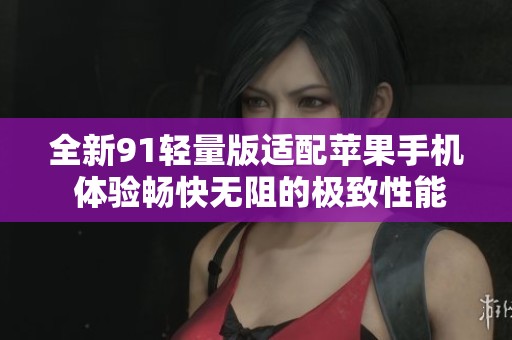 全新91轻量版适配苹果手机 体验畅快无阻的极致性能