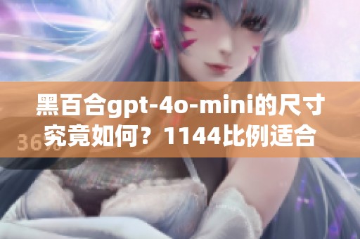 黑百合gpt-4o-mini的尺寸究竟如何？1144比例适合吗？