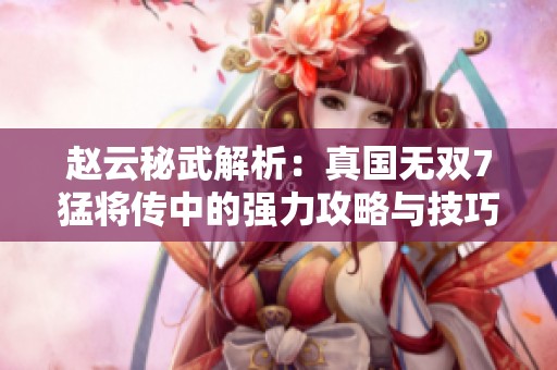赵云秘武解析：真国无双7猛将传中的强力攻略与技巧分享