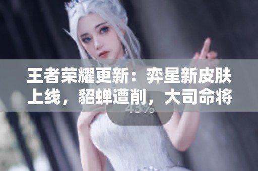 王者荣耀更新：弈星新皮肤上线，貂蝉遭削，大司命将面临调整