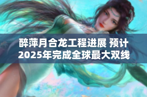 醉萍月合龙工程进展 预计2025年完成全球最大双线铁路钢桁桥