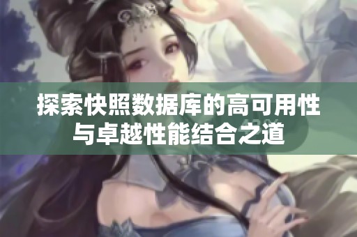 探索快照数据库的高可用性与卓越性能结合之道