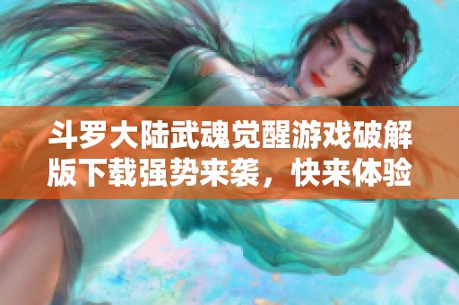 斗罗大陆武魂觉醒游戏破解版下载强势来袭，快来体验！