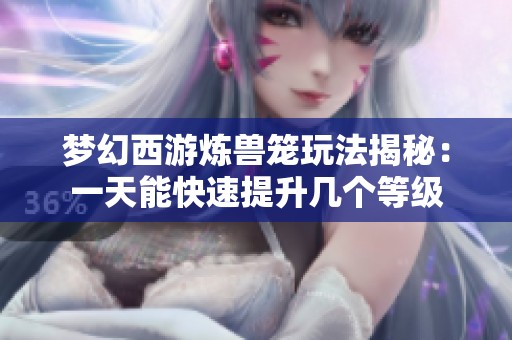 梦幻西游炼兽笼玩法揭秘：一天能快速提升几个等级