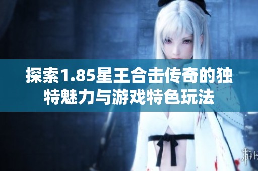 探索1.85星王合击传奇的独特魅力与游戏特色玩法