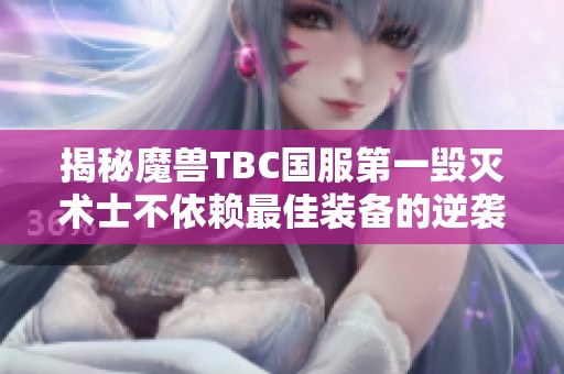 揭秘魔兽TBC国服第一毁灭术士不依赖最佳装备的逆袭之路
