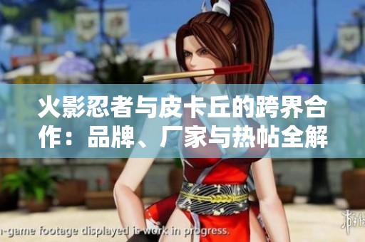 火影忍者与皮卡丘的跨界合作：品牌、厂家与热帖全解析