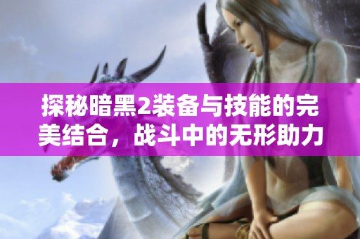 探秘暗黑2装备与技能的完美结合，战斗中的无形助力