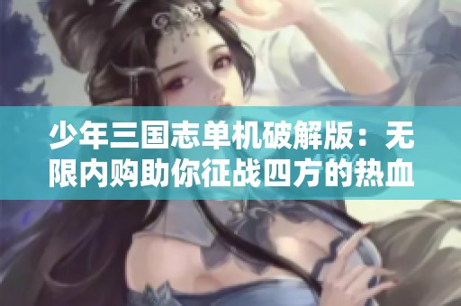 少年三国志单机破解版：无限内购助你征战四方的热血之旅