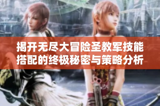 揭开无尽大冒险圣教军技能搭配的终极秘密与策略分析