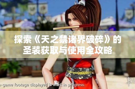 探索《天之禁诸界破碎》的圣装获取与使用全攻略