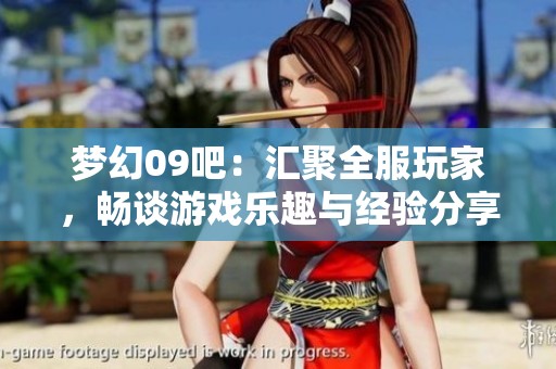 梦幻09吧：汇聚全服玩家，畅谈游戏乐趣与经验分享