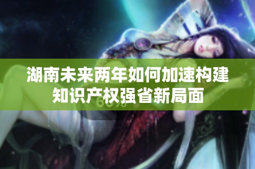 湖南未来两年如何加速构建知识产权强省新局面