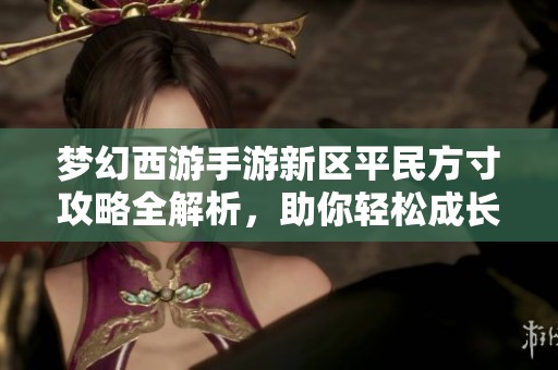 梦幻西游手游新区平民方寸攻略全解析，助你轻松成长