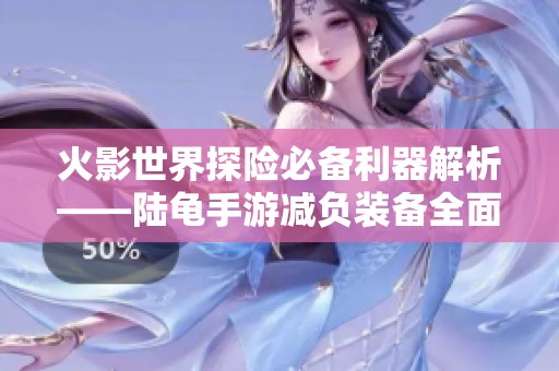 火影世界探险必备利器解析——陆龟手游减负装备全面解读