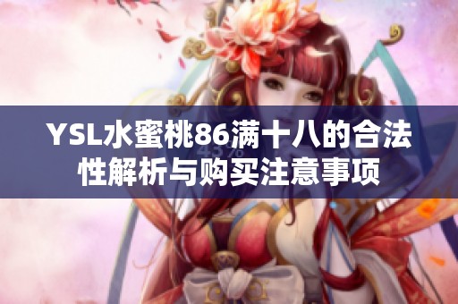 YSL水蜜桃86满十八的合法性解析与购买注意事项