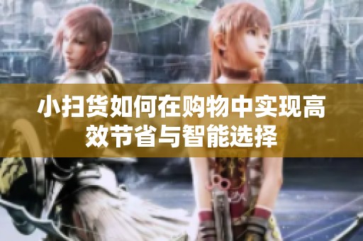 小扫货如何在购物中实现高效节省与智能选择