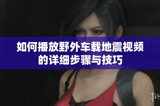 如何播放野外车载地震视频的详细步骤与技巧