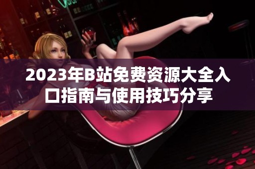 2023年B站免费资源大全入口指南与使用技巧分享