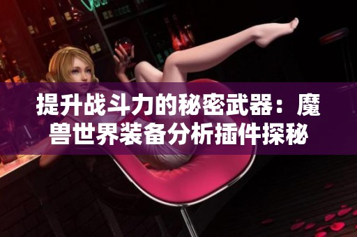 提升战斗力的秘密武器：魔兽世界装备分析插件探秘