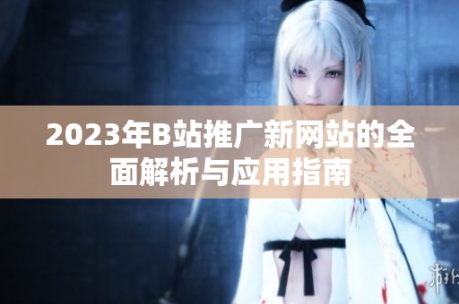 2023年B站推广新网站的全面解析与应用指南