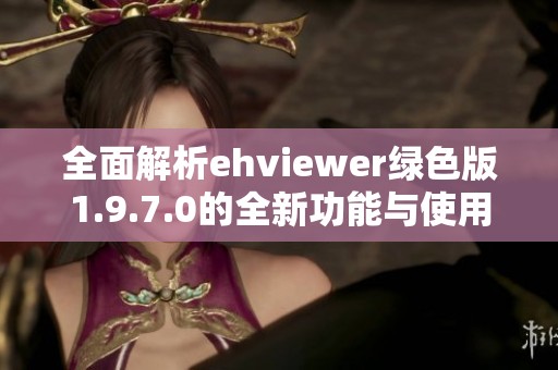 全面解析ehviewer绿色版1.9.7.0的全新功能与使用技巧