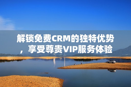 解锁免费CRM的独特优势，享受尊贵VIP服务体验