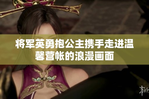 将军英勇抱公主携手走进温馨营帐的浪漫画面