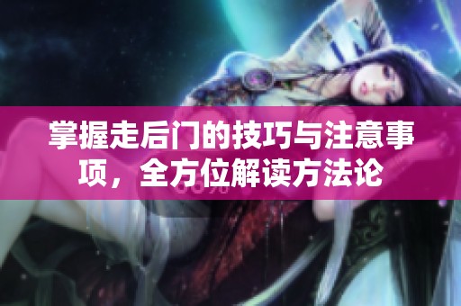 掌握走后门的技巧与注意事项，全方位解读方法论