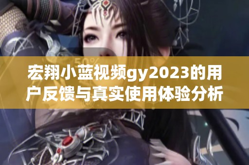 宏翔小蓝视频gy2023的用户反馈与真实使用体验分析