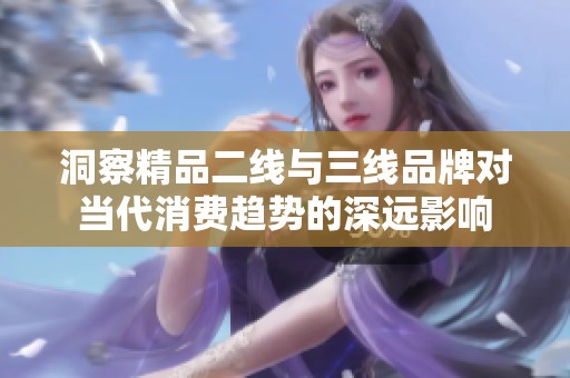 洞察精品二线与三线品牌对当代消费趋势的深远影响