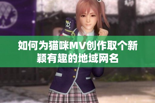 如何为猫咪MV创作取个新颖有趣的地域网名