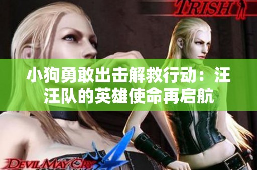 小狗勇敢出击解救行动：汪汪队的英雄使命再启航