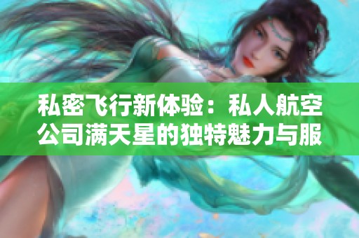 私密飞行新体验：私人航空公司满天星的独特魅力与服务探析