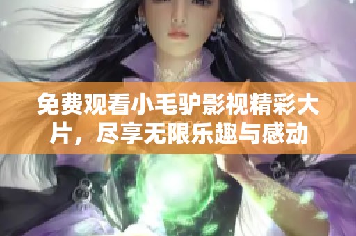 免费观看小毛驴影视精彩大片，尽享无限乐趣与感动