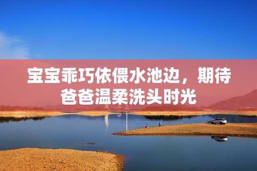 宝宝乖巧依偎水池边，期待爸爸温柔洗头时光